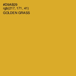 #D9AB29 - Golden Grass Color Image