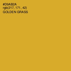 #D9AB2A - Golden Grass Color Image