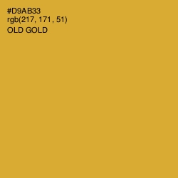 #D9AB33 - Old Gold Color Image