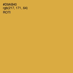 #D9AB40 - Roti Color Image