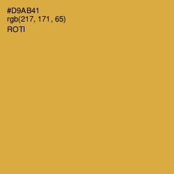 #D9AB41 - Roti Color Image