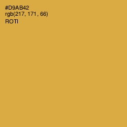 #D9AB42 - Roti Color Image
