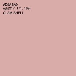 #D9ABA9 - Clam Shell Color Image