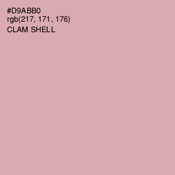 #D9ABB0 - Clam Shell Color Image