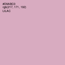 #D9ABC0 - Lilac Color Image