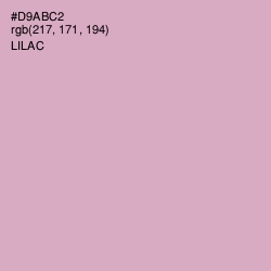 #D9ABC2 - Lilac Color Image