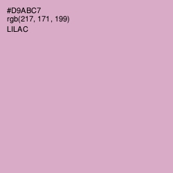 #D9ABC7 - Lilac Color Image