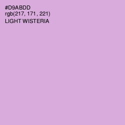 #D9ABDD - Light Wisteria Color Image