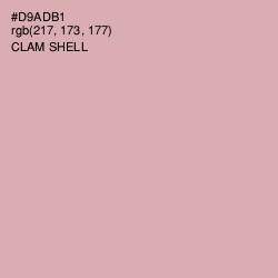 #D9ADB1 - Clam Shell Color Image