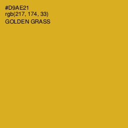 #D9AE21 - Golden Grass Color Image
