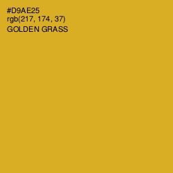 #D9AE25 - Golden Grass Color Image