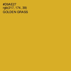 #D9AE27 - Golden Grass Color Image