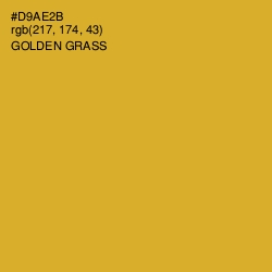 #D9AE2B - Golden Grass Color Image