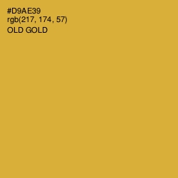 #D9AE39 - Old Gold Color Image