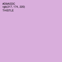 #D9AEDC - Thistle Color Image