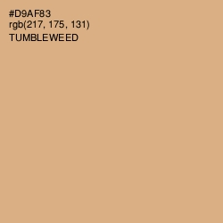 #D9AF83 - Tumbleweed Color Image