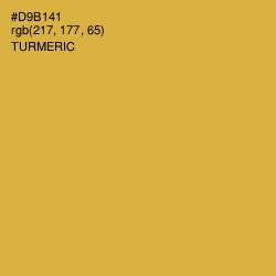 #D9B141 - Turmeric Color Image