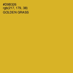 #D9B326 - Golden Grass Color Image