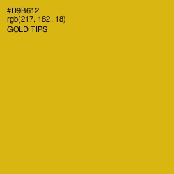 #D9B612 - Gold Tips Color Image