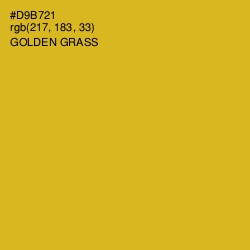 #D9B721 - Golden Grass Color Image