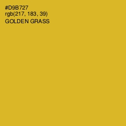 #D9B727 - Golden Grass Color Image