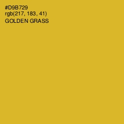 #D9B729 - Golden Grass Color Image