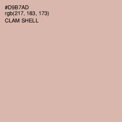 #D9B7AD - Clam Shell Color Image