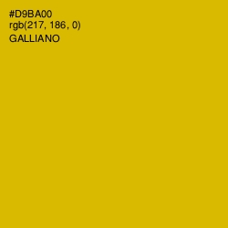 #D9BA00 - Galliano Color Image