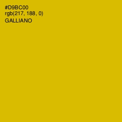 #D9BC00 - Galliano Color Image