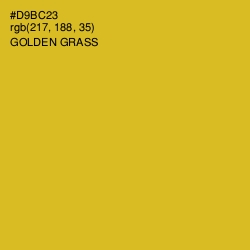 #D9BC23 - Golden Grass Color Image