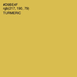 #D9BE4F - Turmeric Color Image