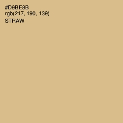 #D9BE8B - Straw Color Image