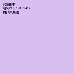 #D9BFF1 - Perfume Color Image