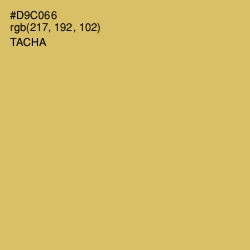 #D9C066 - Tacha Color Image