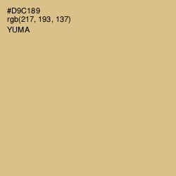 #D9C189 - Yuma Color Image