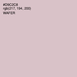 #D9C2C8 - Wafer Color Image