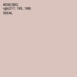 #D9C3BC - Sisal Color Image