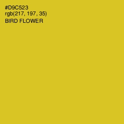 #D9C523 - Bird Flower Color Image