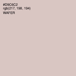 #D9C6C2 - Wafer Color Image