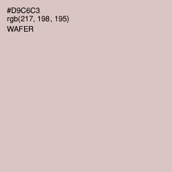 #D9C6C3 - Wafer Color Image