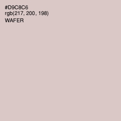#D9C8C6 - Wafer Color Image