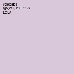 #D9C8D9 - Lola Color Image