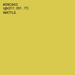 #D9C94D - Wattle Color Image