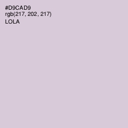 #D9CAD9 - Lola Color Image