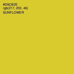 #D9CB2E - Sunflower Color Image
