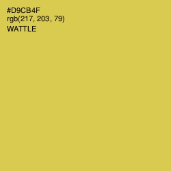 #D9CB4F - Wattle Color Image