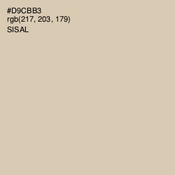 #D9CBB3 - Sisal Color Image
