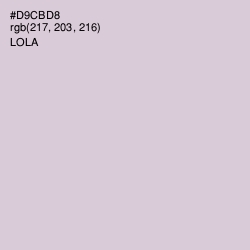 #D9CBD8 - Lola Color Image