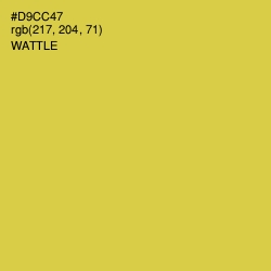 #D9CC47 - Wattle Color Image