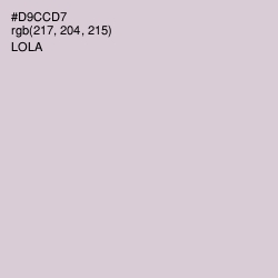 #D9CCD7 - Lola Color Image